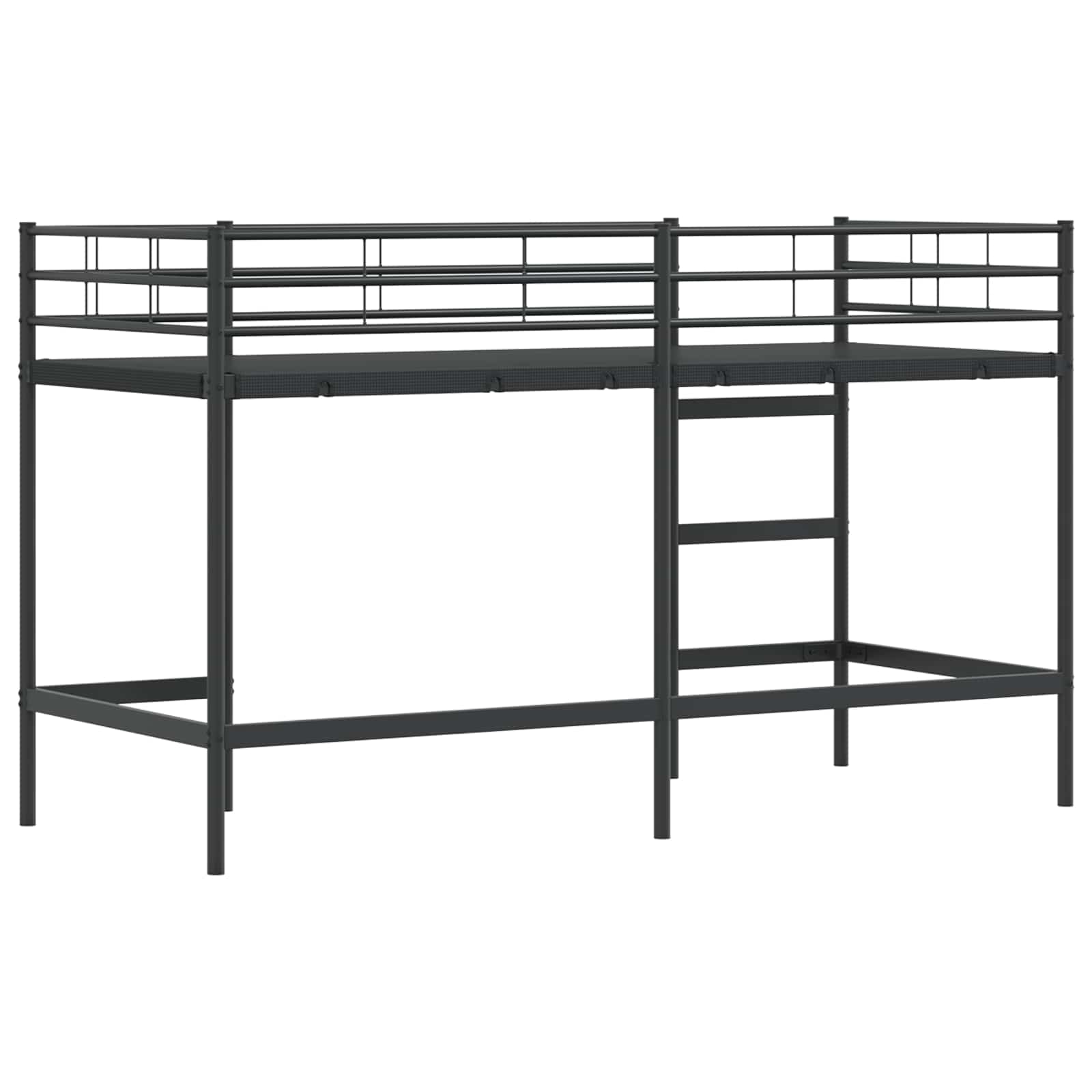 Okvir Krevet za Dječji Loft Crna 74,5 x 190 cm Čelik