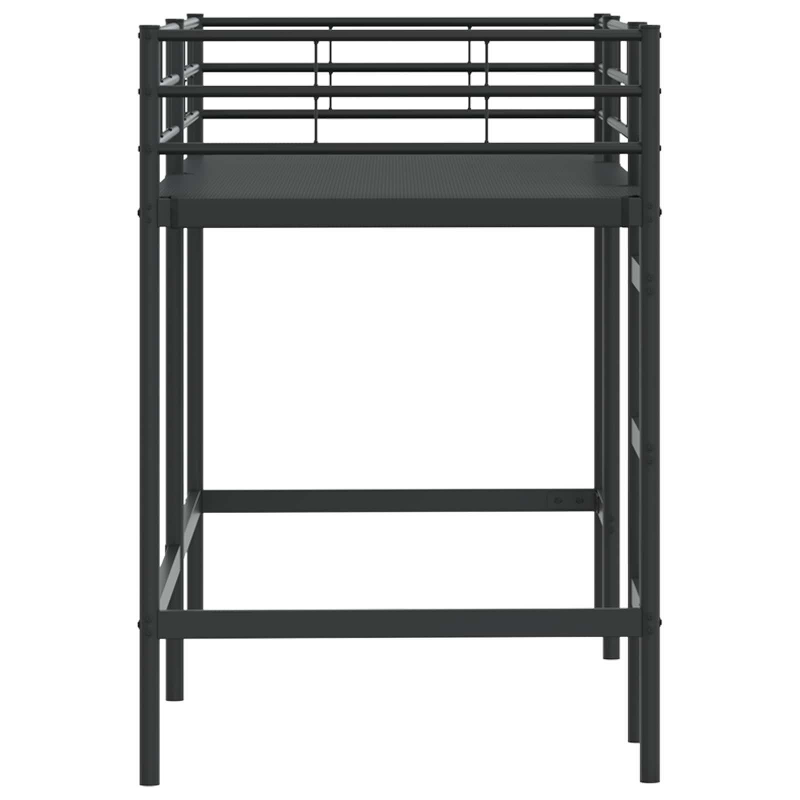 Okvir Krevet za Dječji Loft Crna 74,5 x 190 cm Čelik