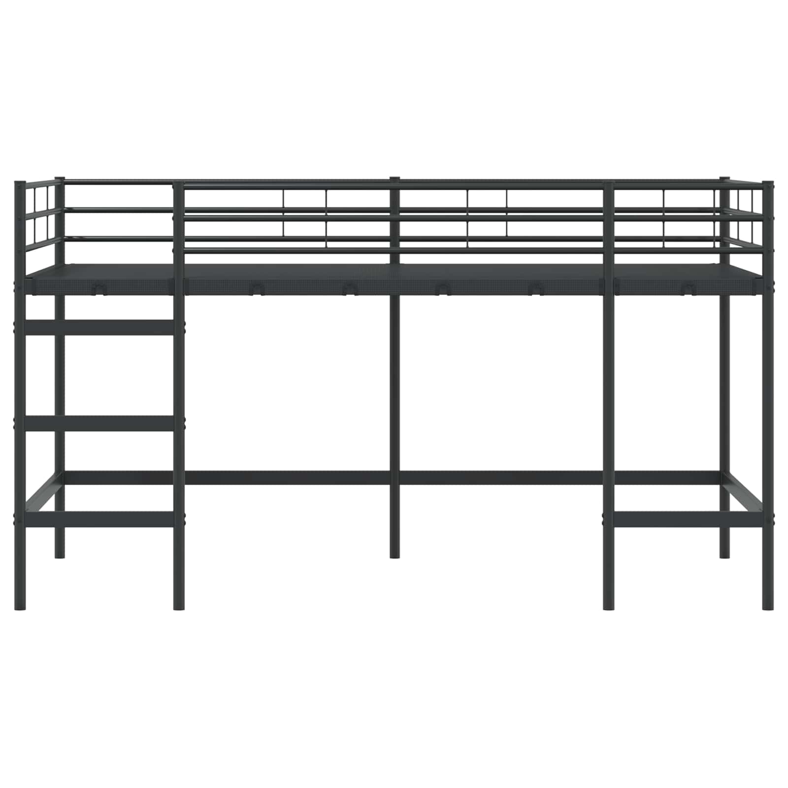 Okvir Krevet za Dječji Loft Crna 99,5 x 200 cm Čelik