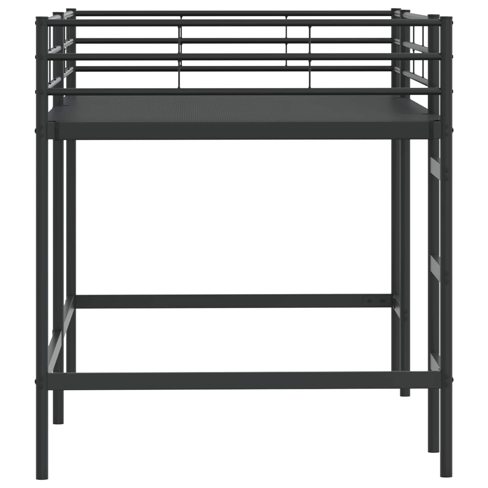 Okvir Krevet za Dječji Loft Crna 99,5 x 200 cm Čelik