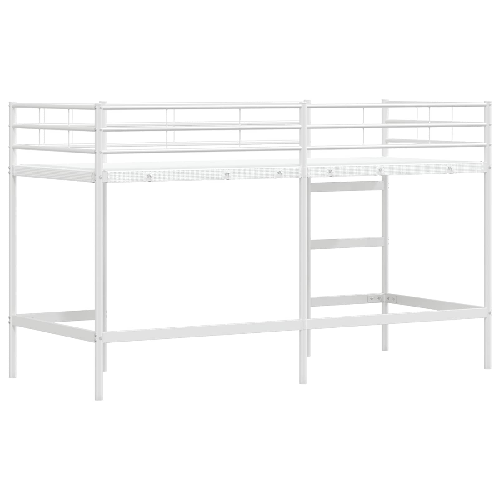 Okvir Krevet za Dječji Loft Bijelo 74,5 x 190 cm Čelik