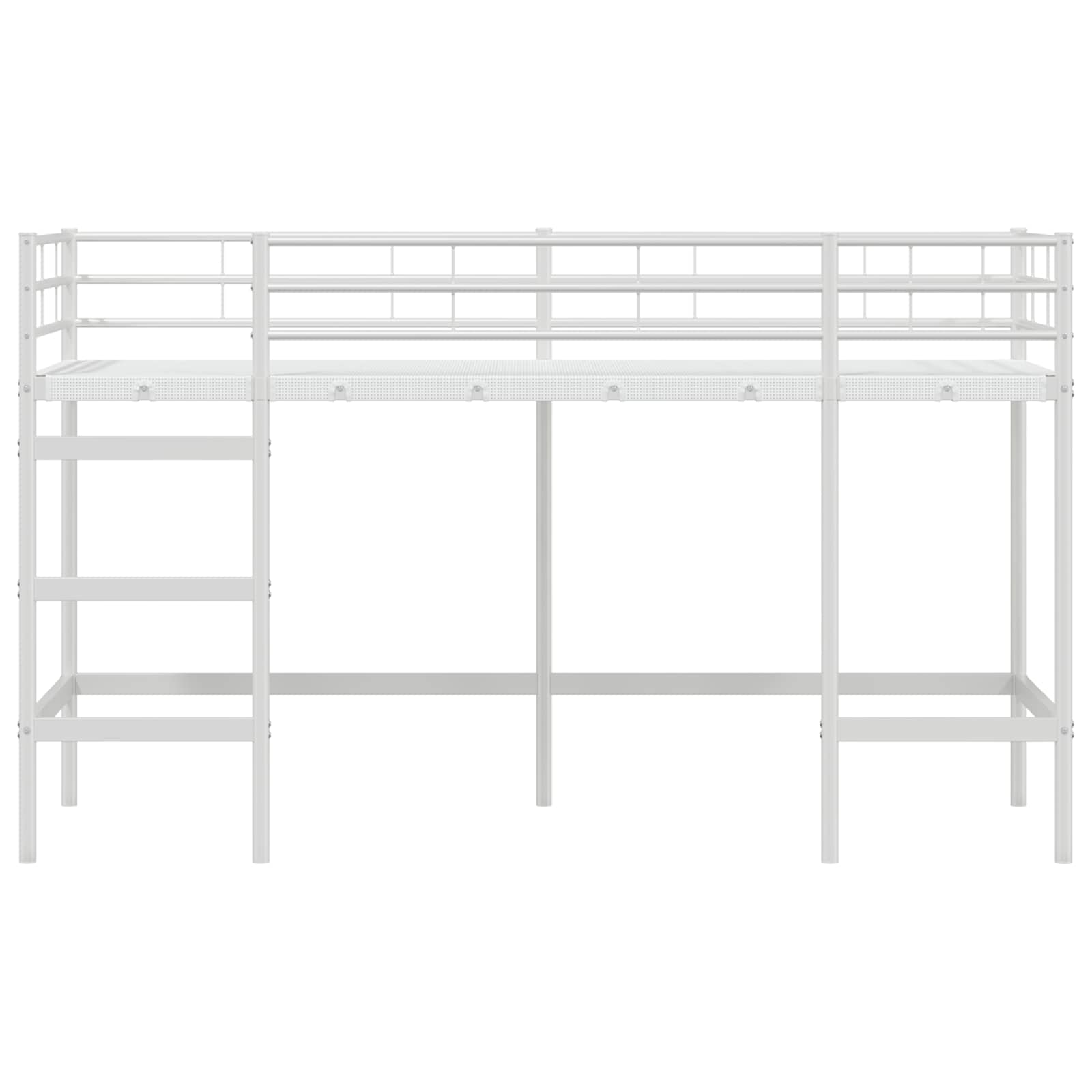Okvir Krevet za Dječji Loft Bijelo 74,5 x 190 cm Čelik