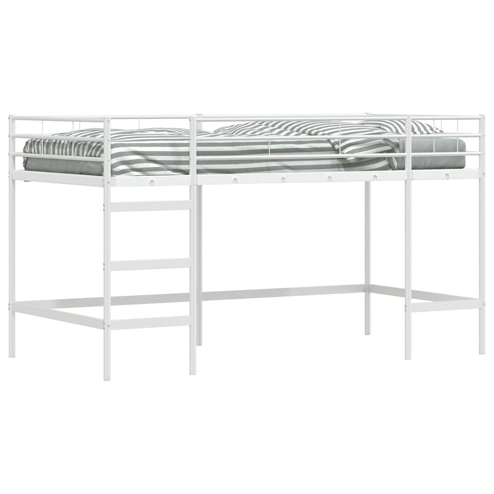 Okvir Krevet za Dječji Loft Bijelo 90 x 200 cm Čelik