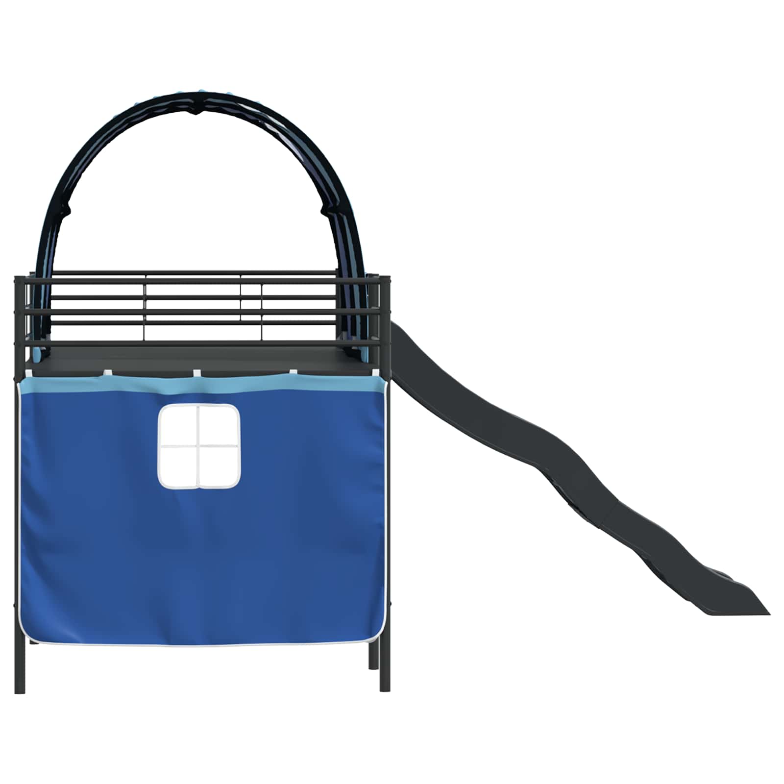 Okvir Krevet za Dječji Loft Crna i Plava 80 x 200 cm Metal