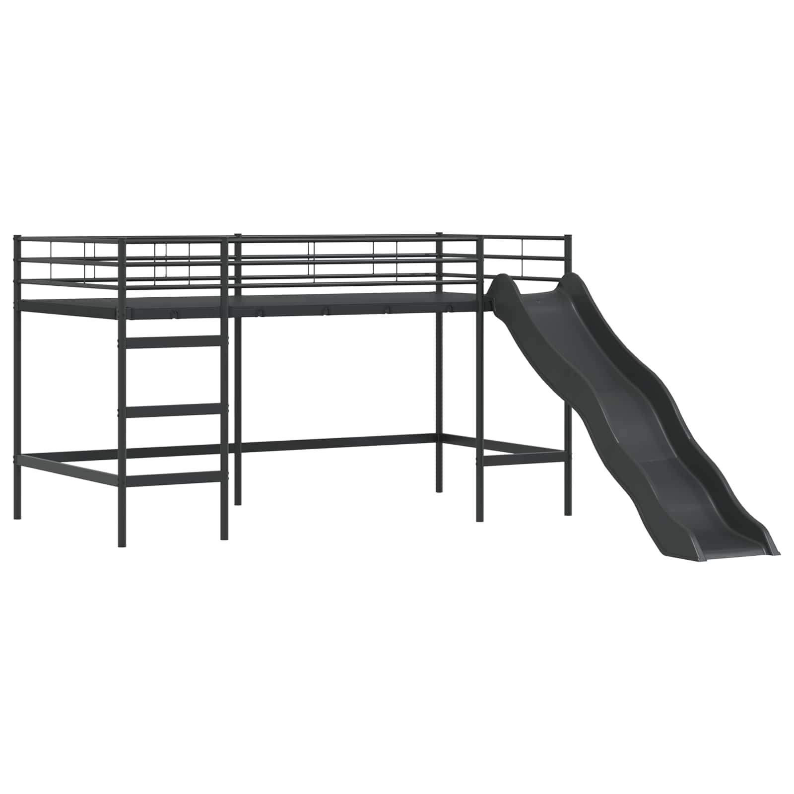 Okvir Krevet za Dječji Loft Crna i Plava 90 x 200 cm Metal