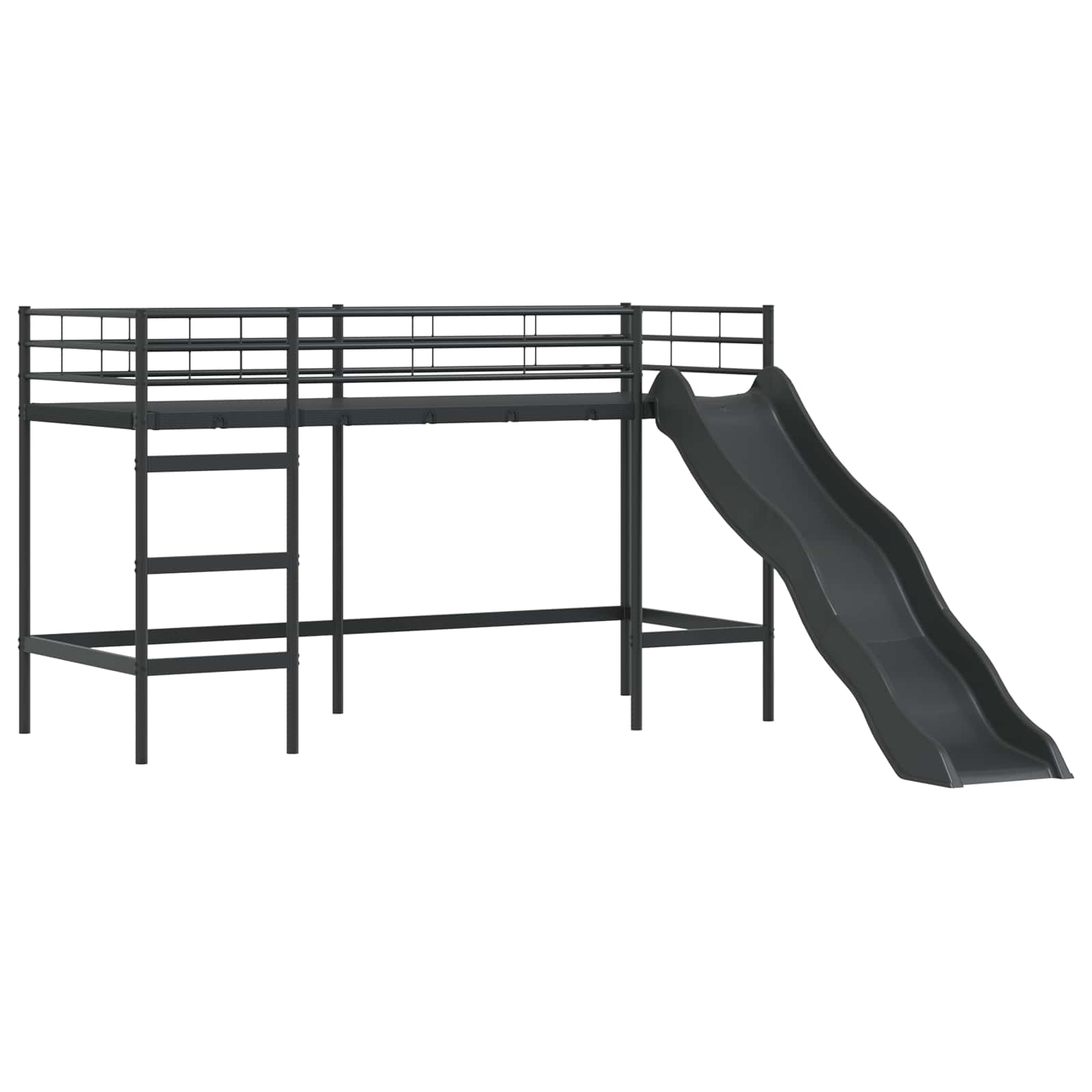 Okvir Krevet za Dječji Loft Crna i Plava 100 x 190 cm Metal