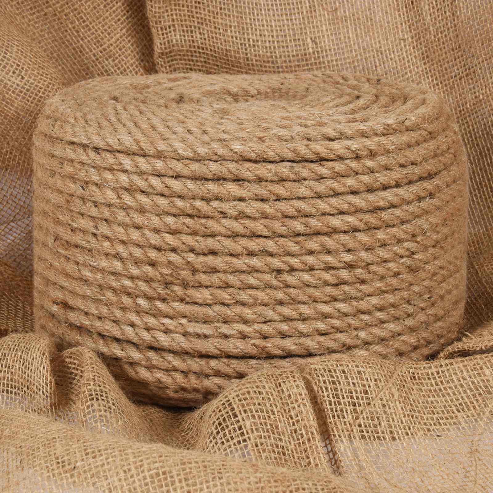 Uže od jute 2 kom. 2 mm 100 m Prirodna 100% Juta Tossa