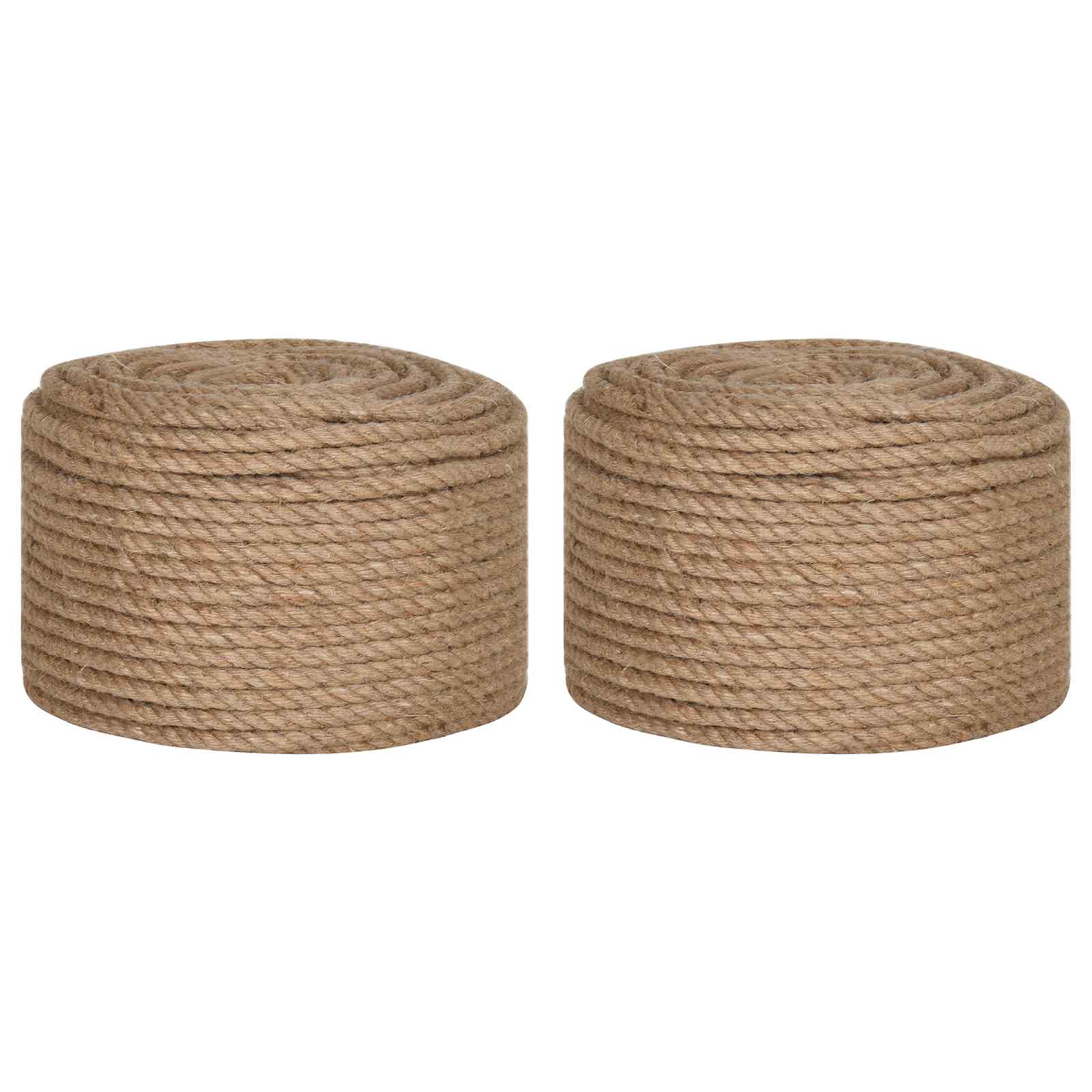 Uže od jute 2 kom. 2 mm 100 m Prirodna 100% Juta Tossa