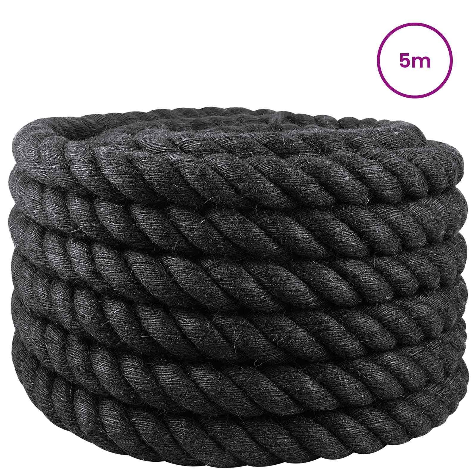 Uže od jute 50 Crna 100% Juta Tossa