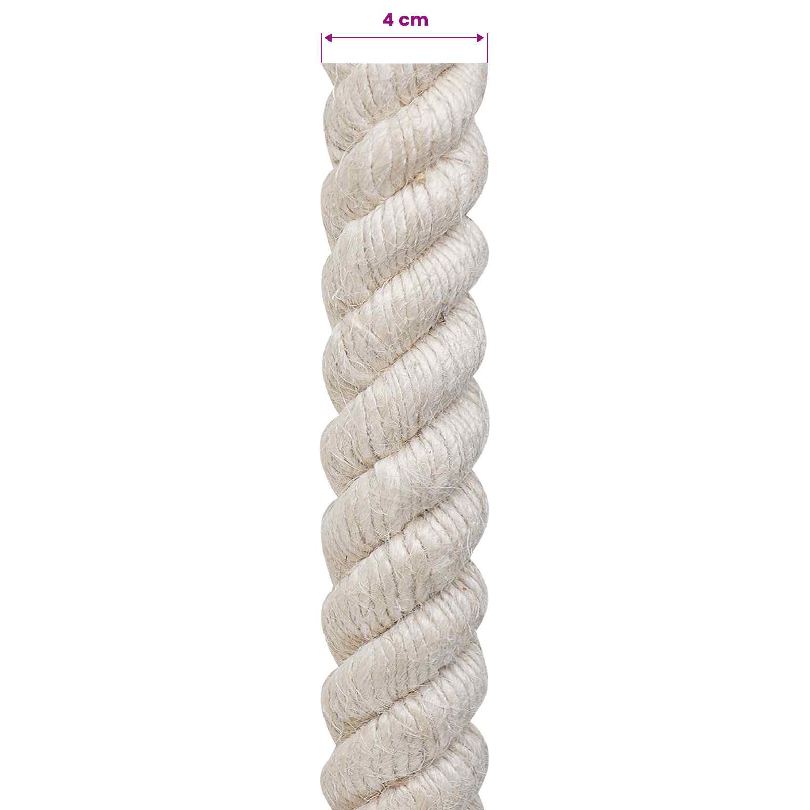 Uže od jute 40 Bijela 100% Juta Tossa