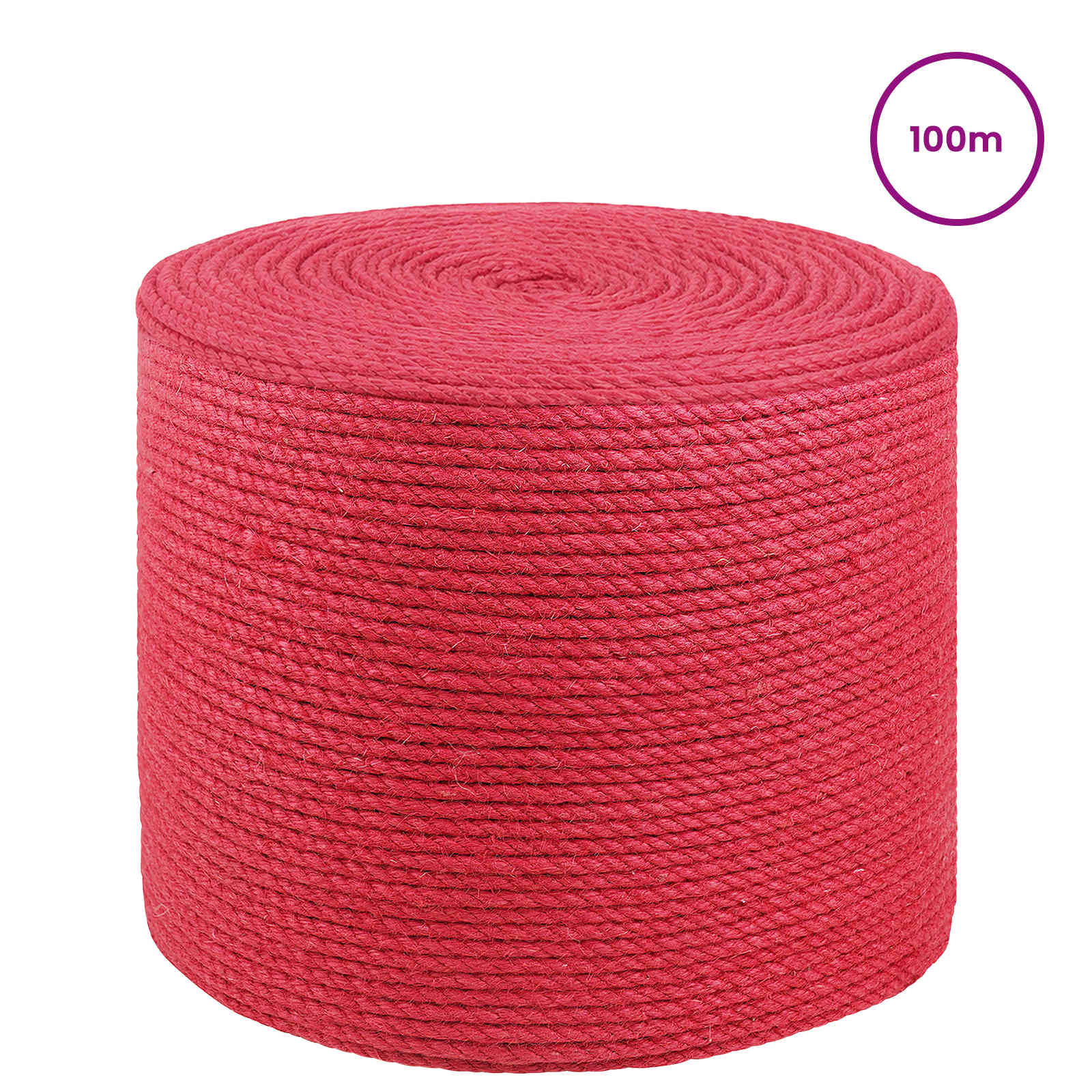 10 kom. 2 mm Crvena 100% Juta Tossa