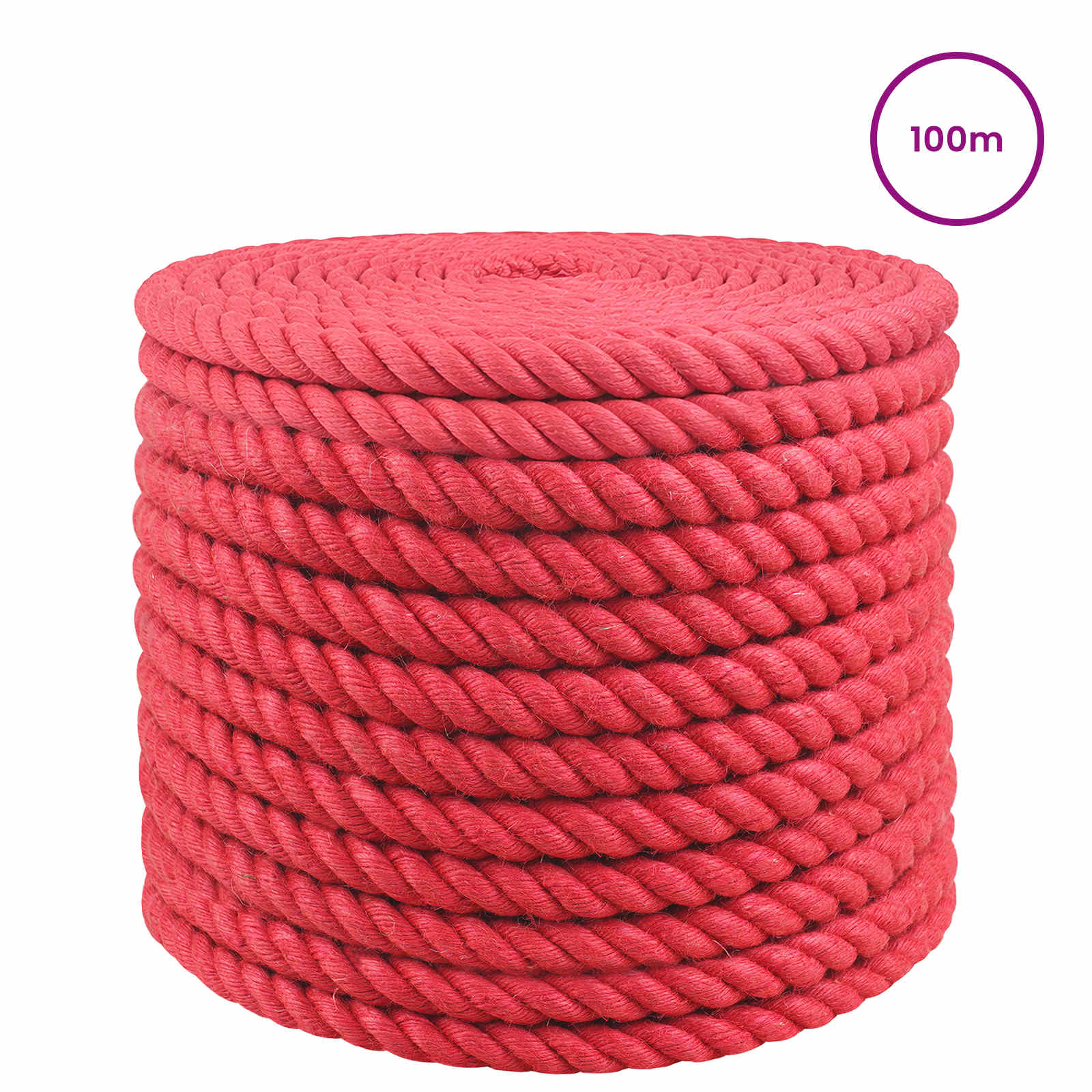 Uže od jute 16 mm Crvena 100% Juta Tossa