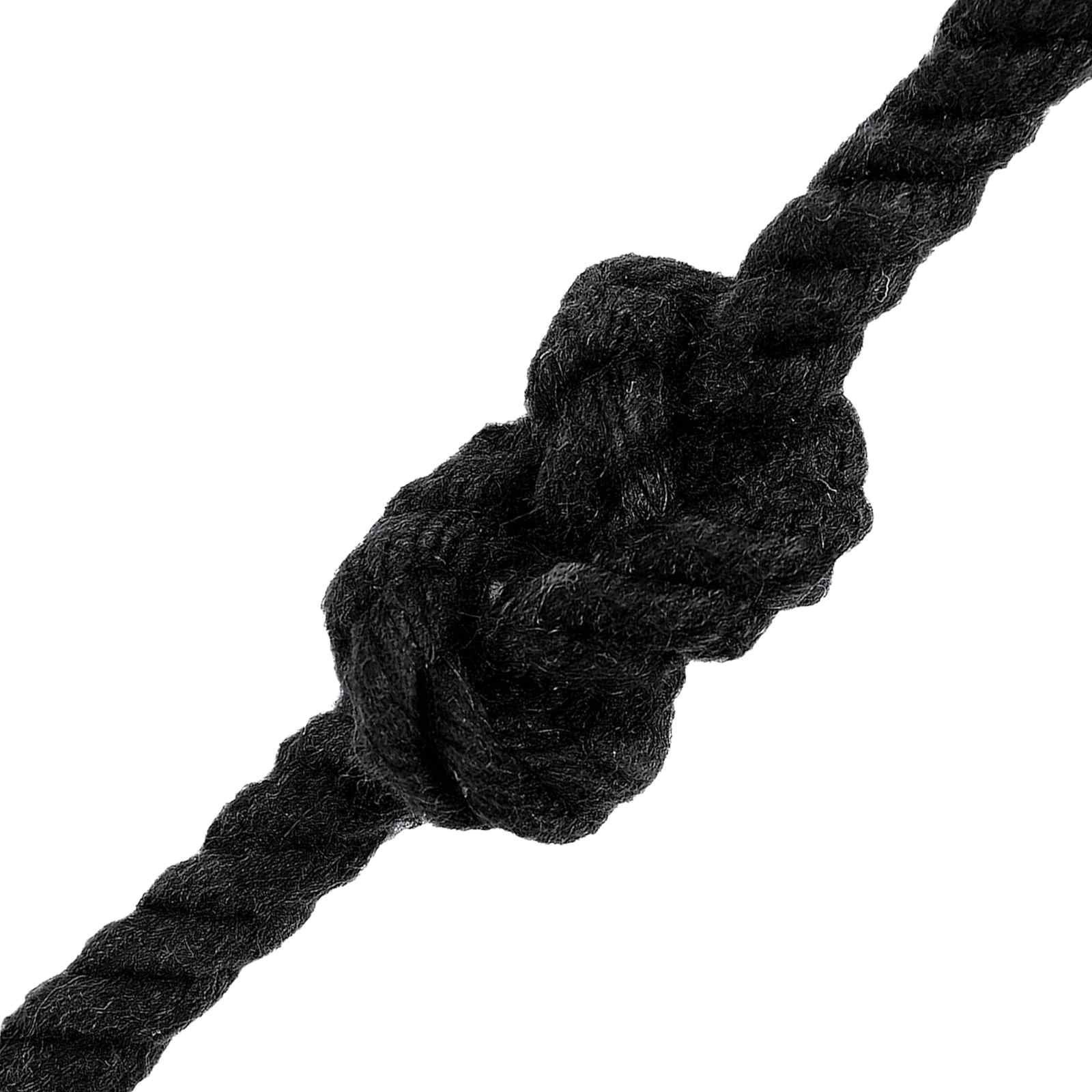 Konop Crna 0,6 x 0,6 x 10000 cm Pamuk