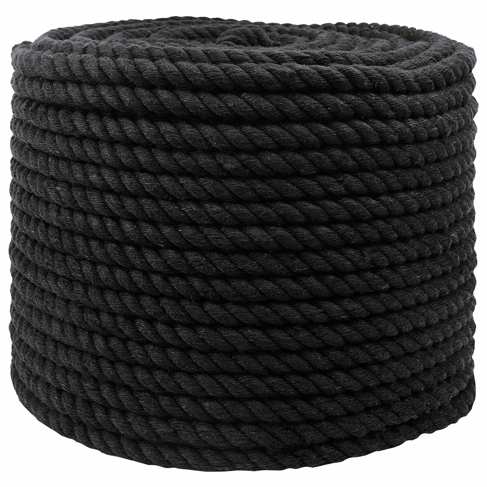 Konop Crna 1 x 1 x 10000 cm Pamuk