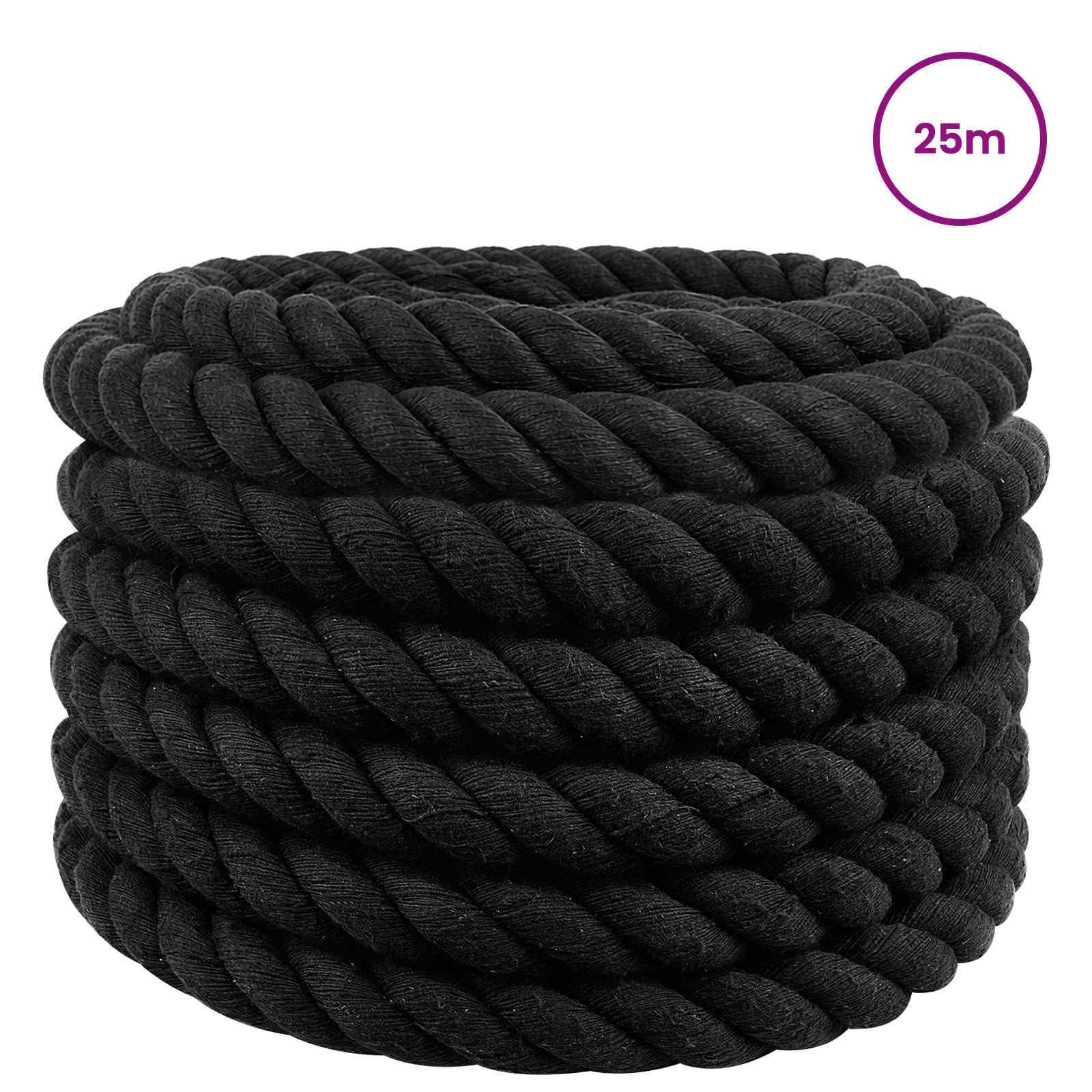 Konop Crna 3,6 x 3,6 x 2500 cm Pamuk