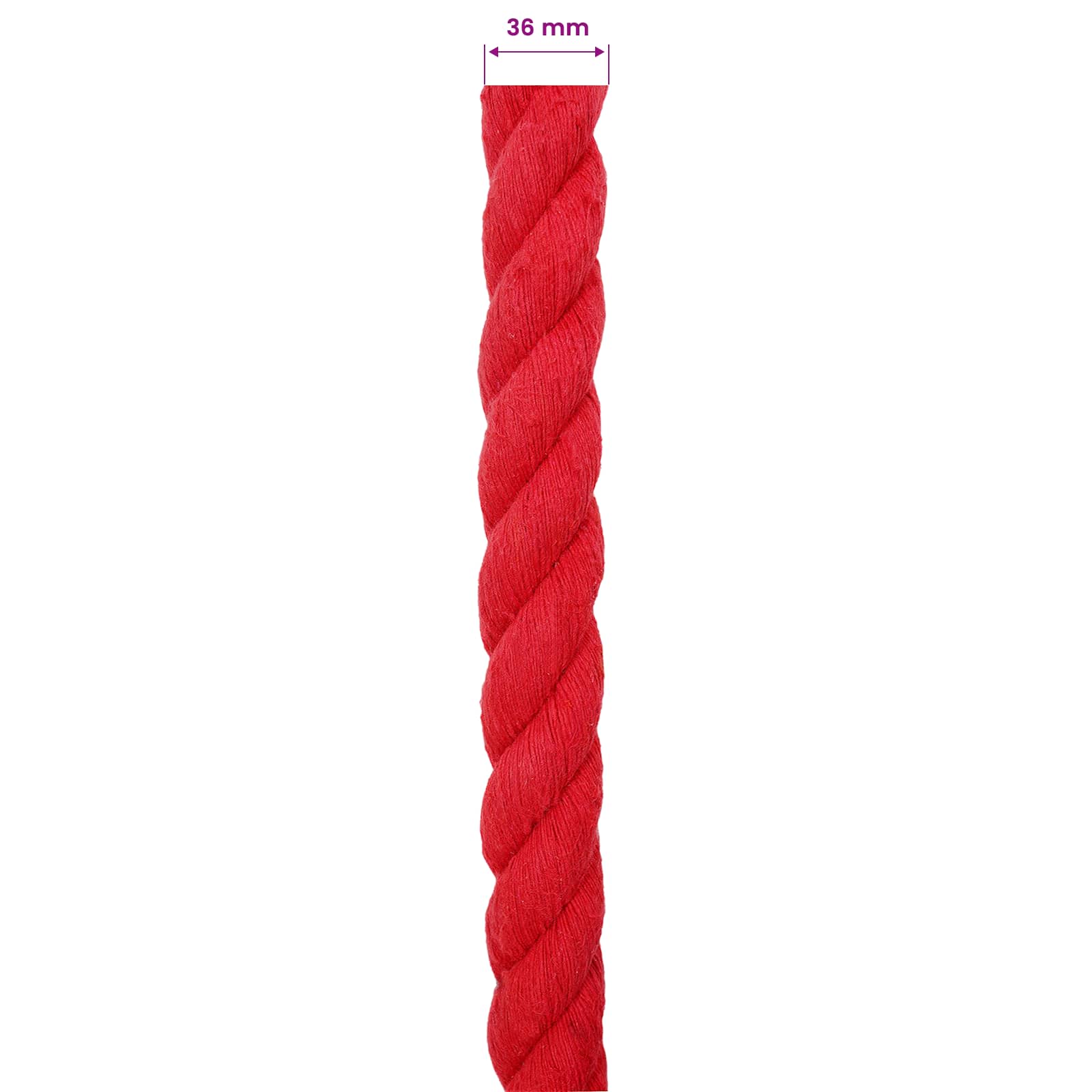 Konop Crvena 3,6 x 3,6 x 2500 cm Pamuk