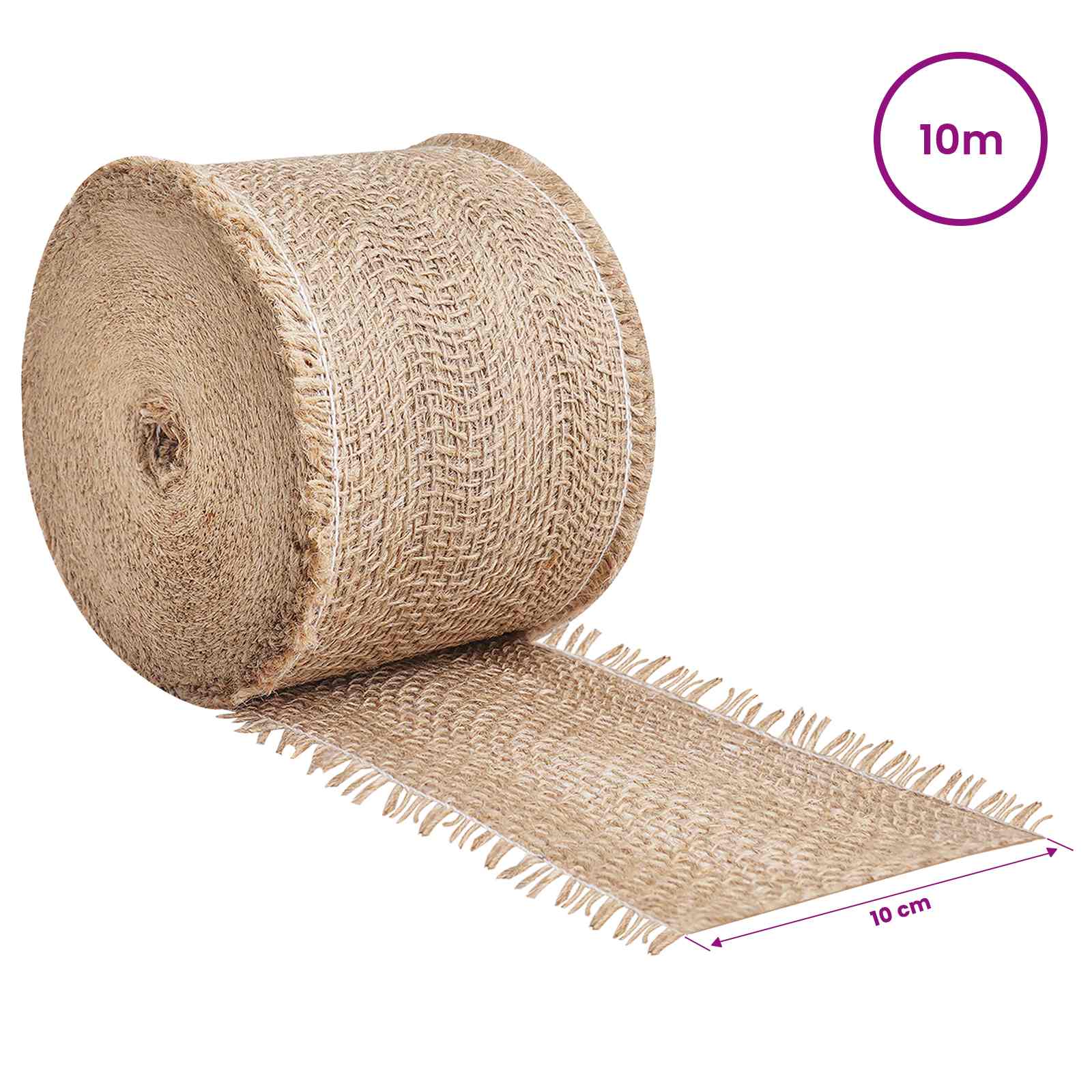 Jutena rola 10 x 1000 cm Prirodna