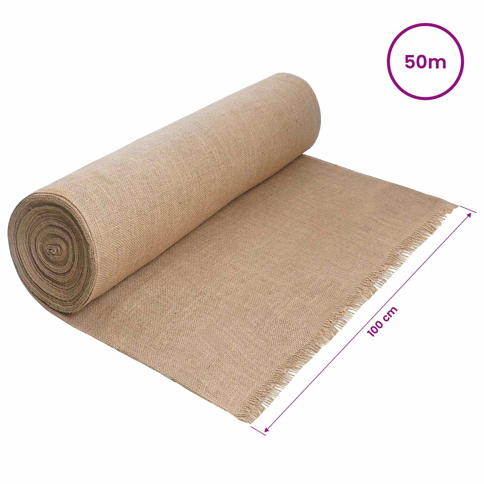 Jutena rola 200 x 5000 cm Prirodna