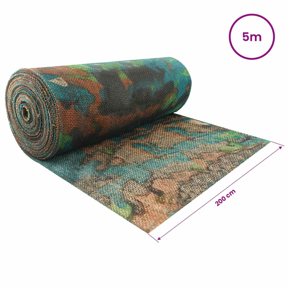 Jutena rola 200 x 500 cm Maskirna