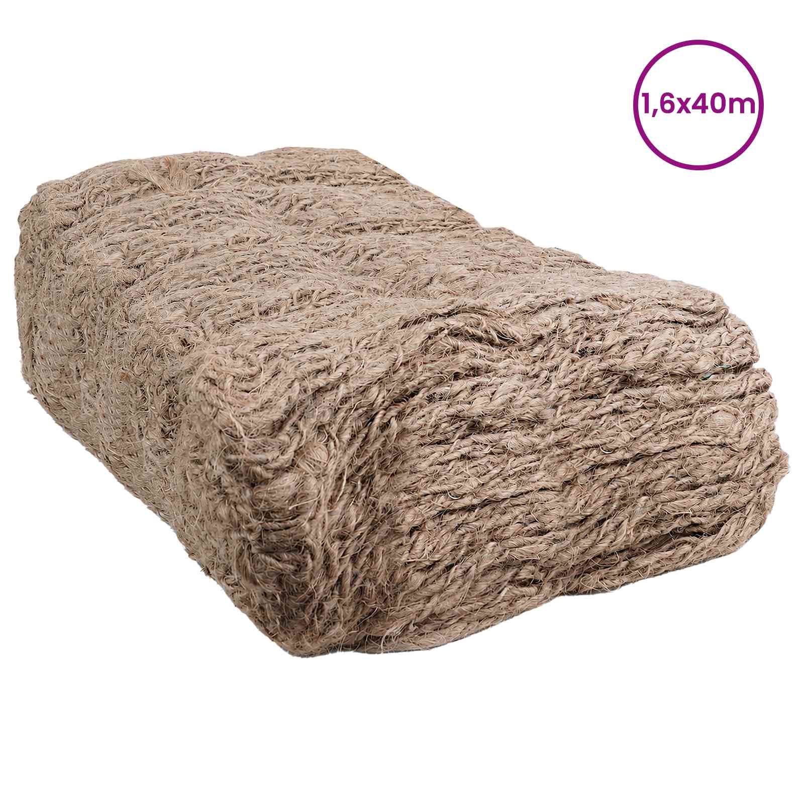 Jutena podloga za embankment Prirodna 1,6 x 40 m