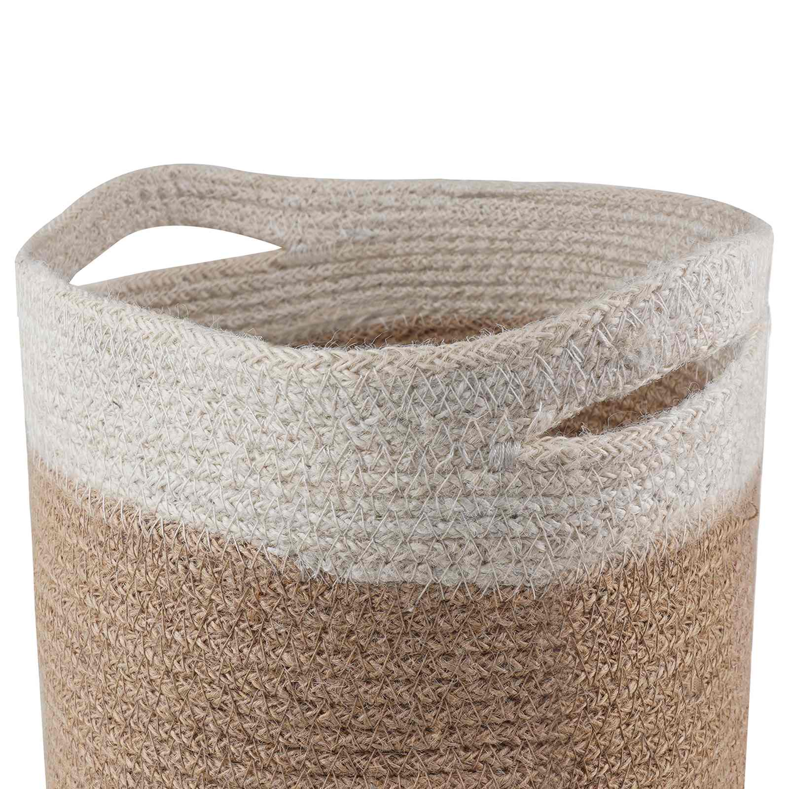 Set saksija za biljke 2 pcs Prirodna i bijela Ø 21 x 21 cm