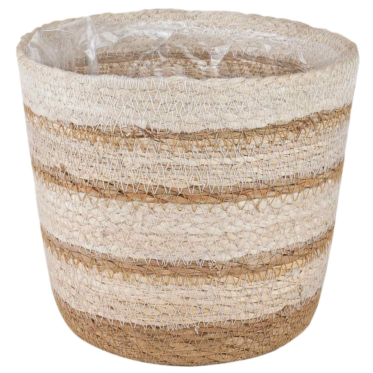 Košare za biljke od morske trave 3 pcs Ø26 x 19 cm