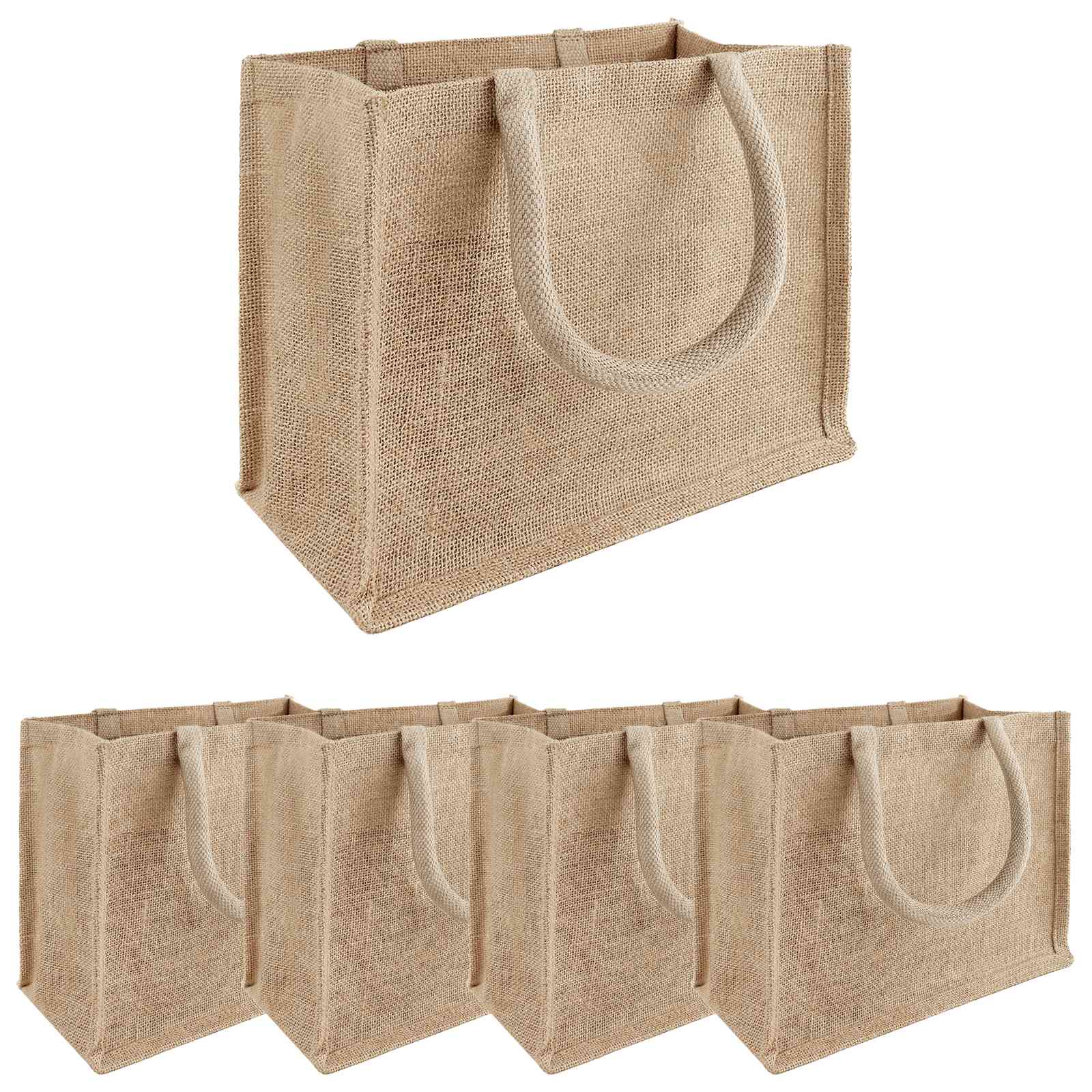Torbe od jute 5 Prirodna 26 x 22 x 14 cm 100% Jut
