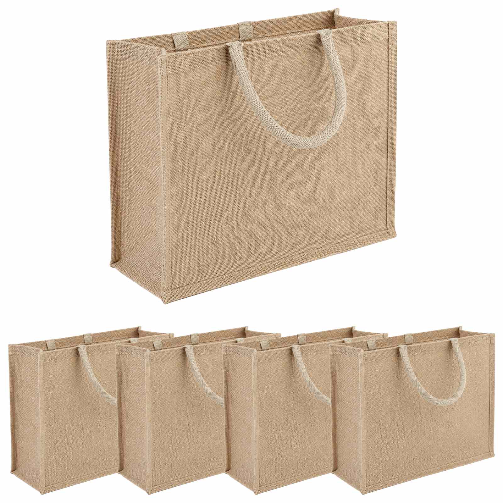 Torbe od jute 5 Prirodna 42 x 33 x 19 cm 100% Jut