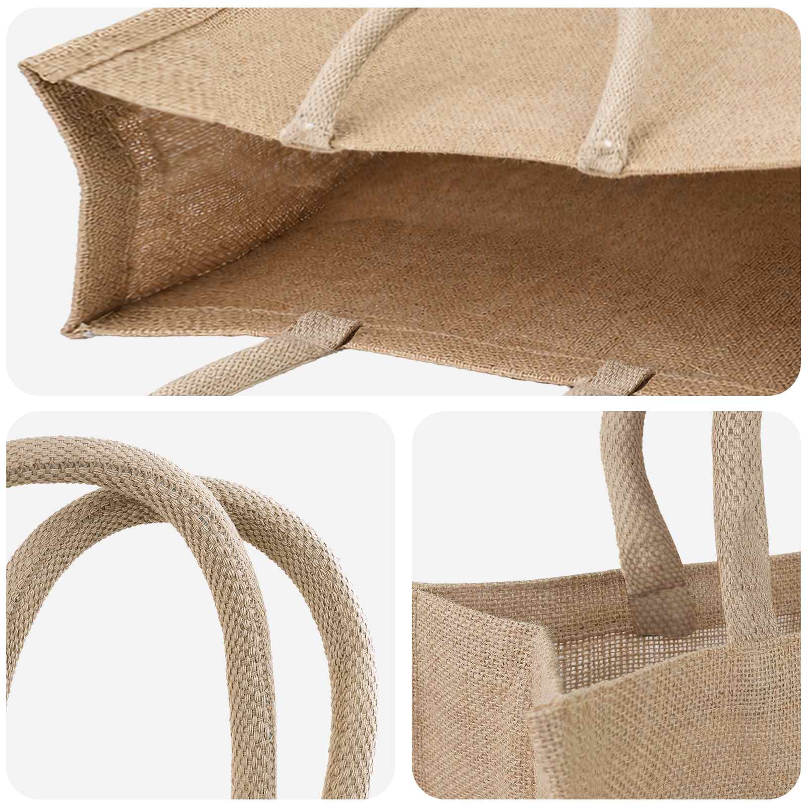 Torbe od jute 10 pcs Prirodna 42 x 33 x 19 cm 100% Jut