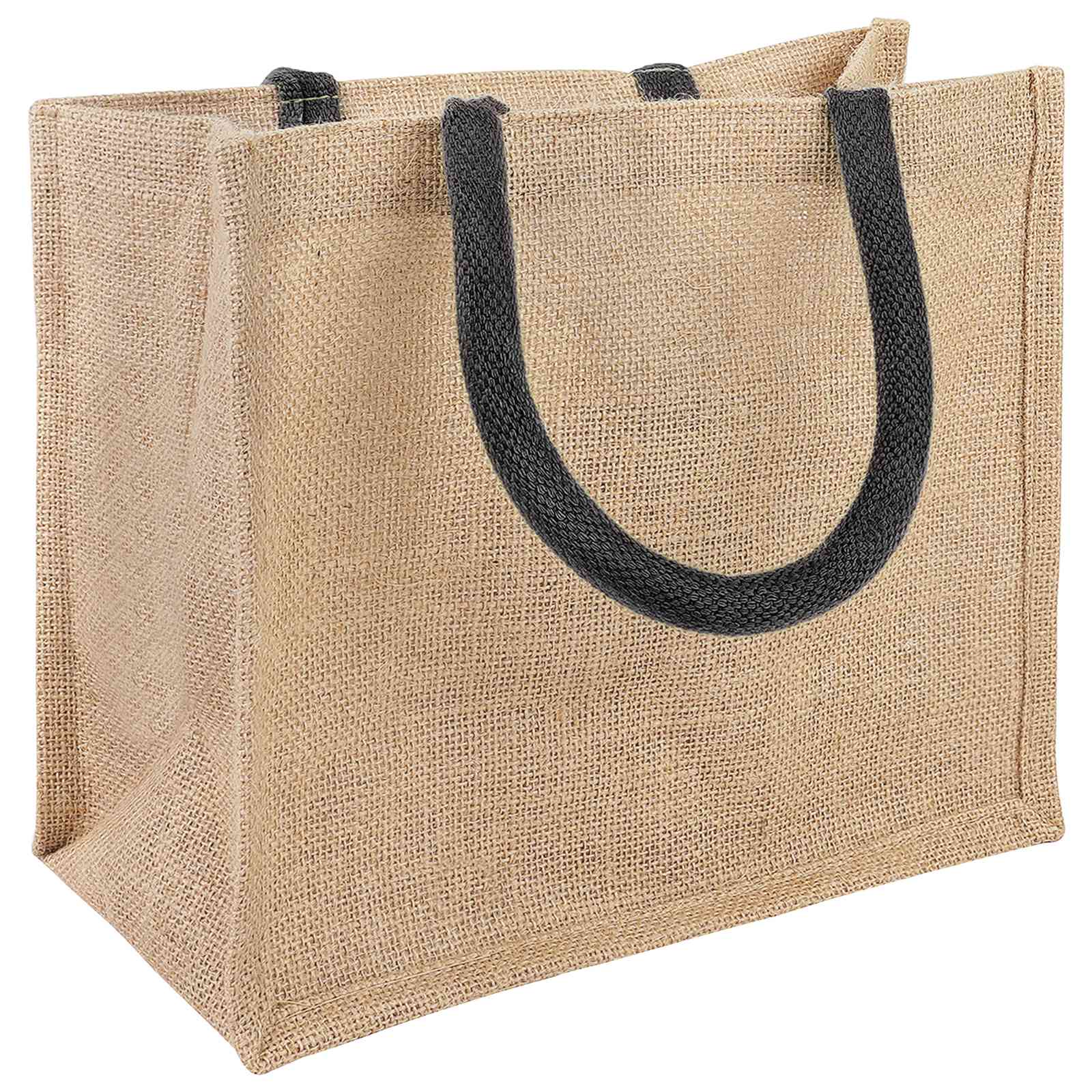 Torbe od jute 10 Prirodna i crna 26 x 22 x 14 cm 100% Jut