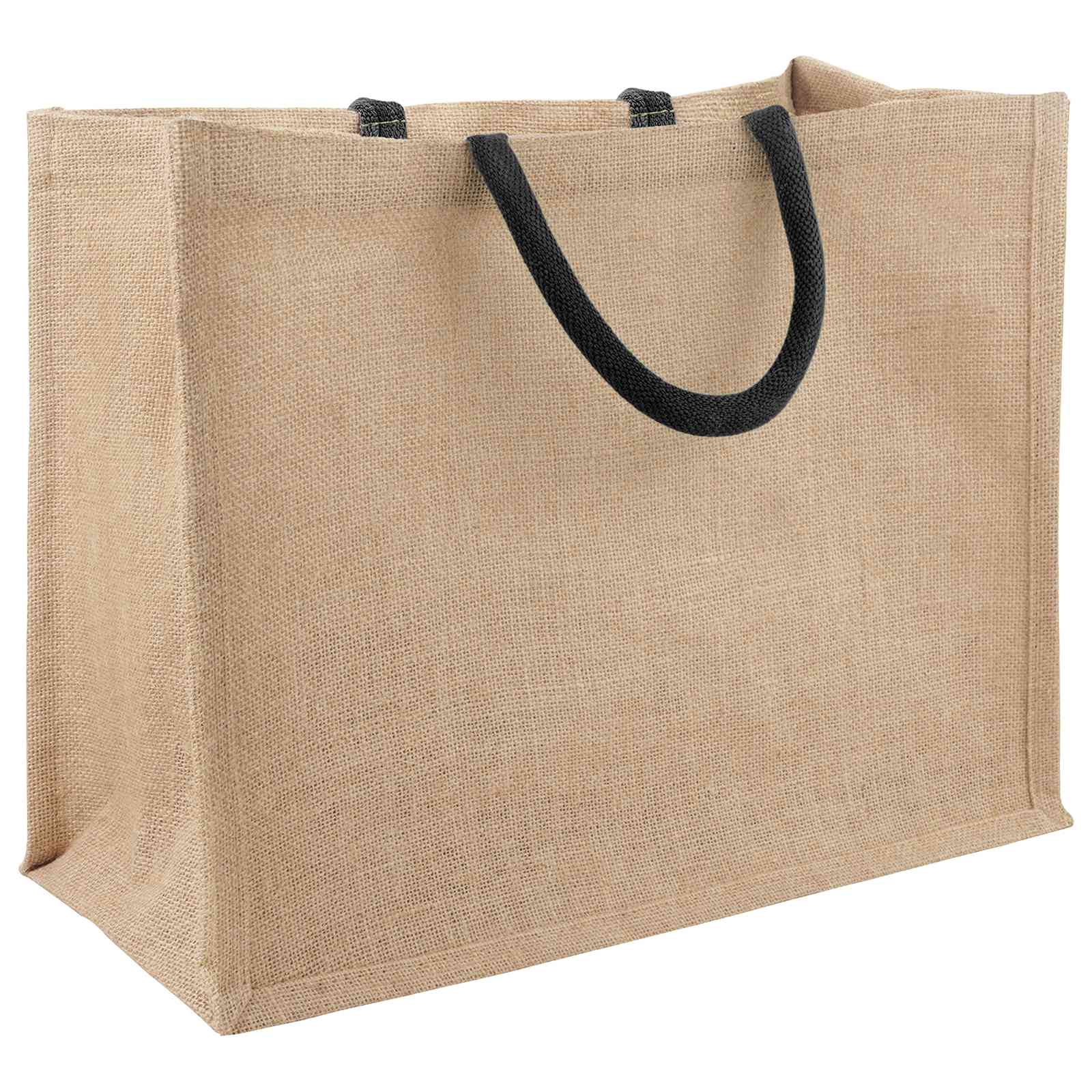Torbe od jute 10 Prirodna i crna 42 x 33 x 19 cm 100% Jut