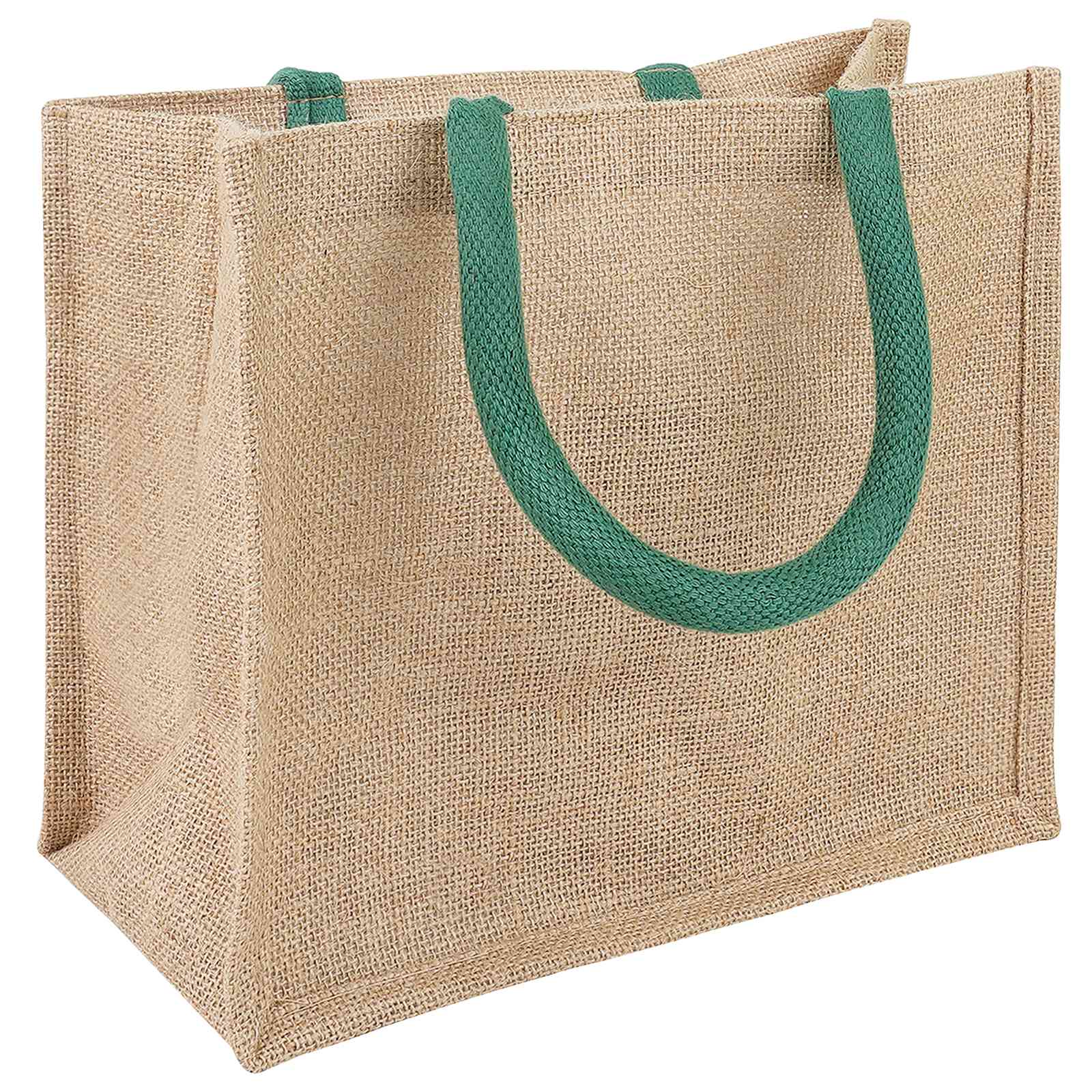 Torbe od jute 5 Prirodna i zelena 26 x 22 x 14 cm 100% Jut