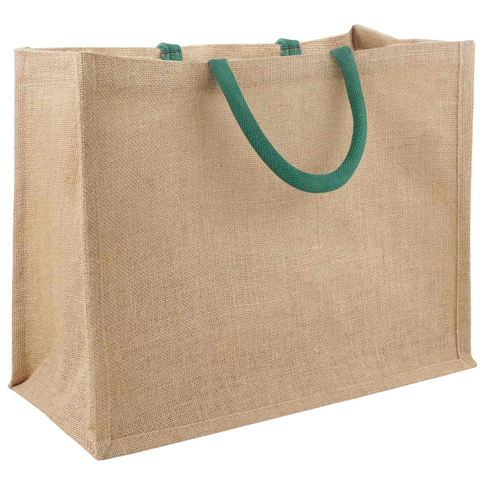 Torbe od jute 10 Prirodna i zelena 42 x 33 x 19 cm 100% Jut