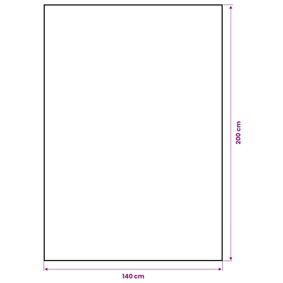 Stolnjak od jute Prirodna 140 x 200 cm 100% Jut