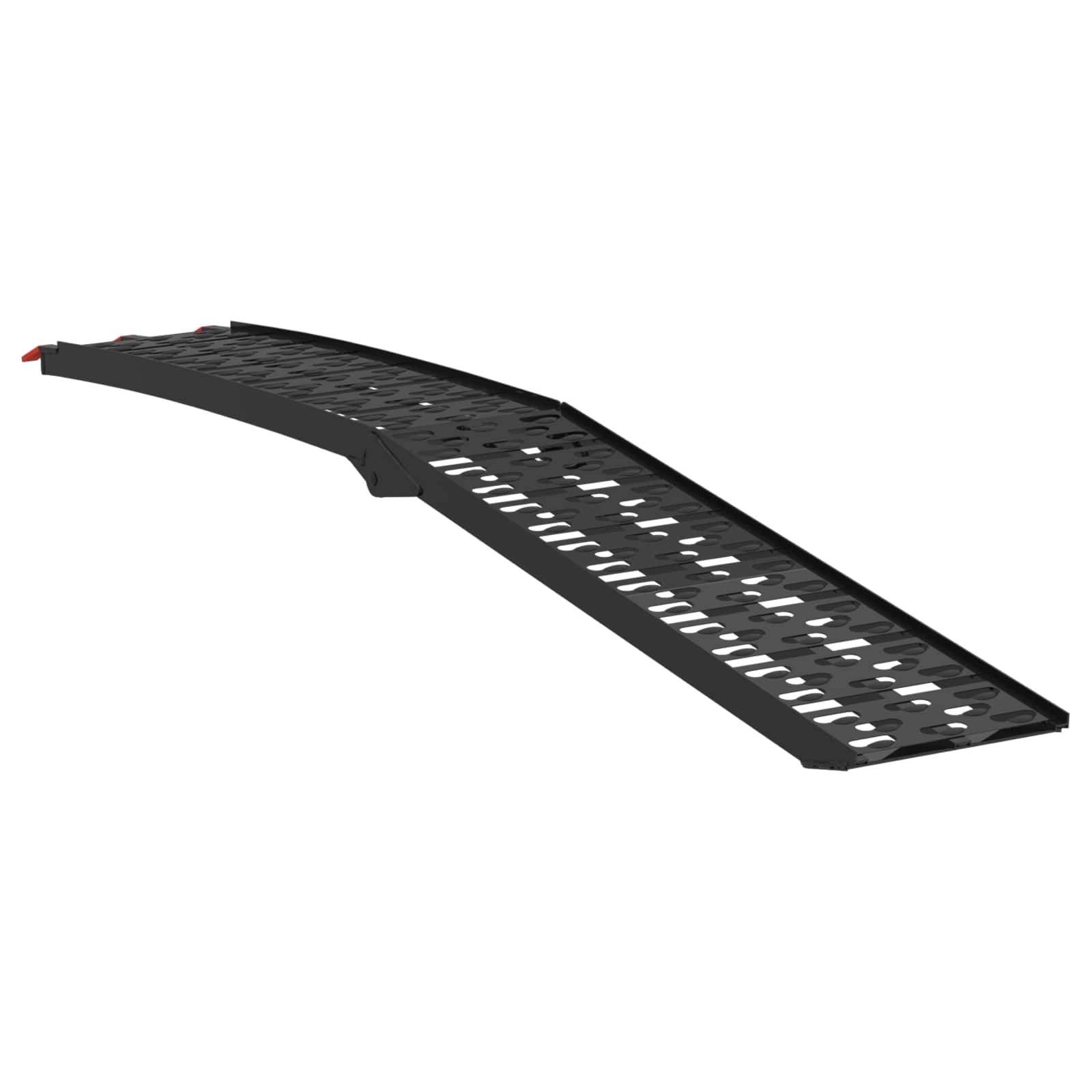 Sklopiva rampi za motocikle 340 kg po rampi 2 pcs Crna Aluminij