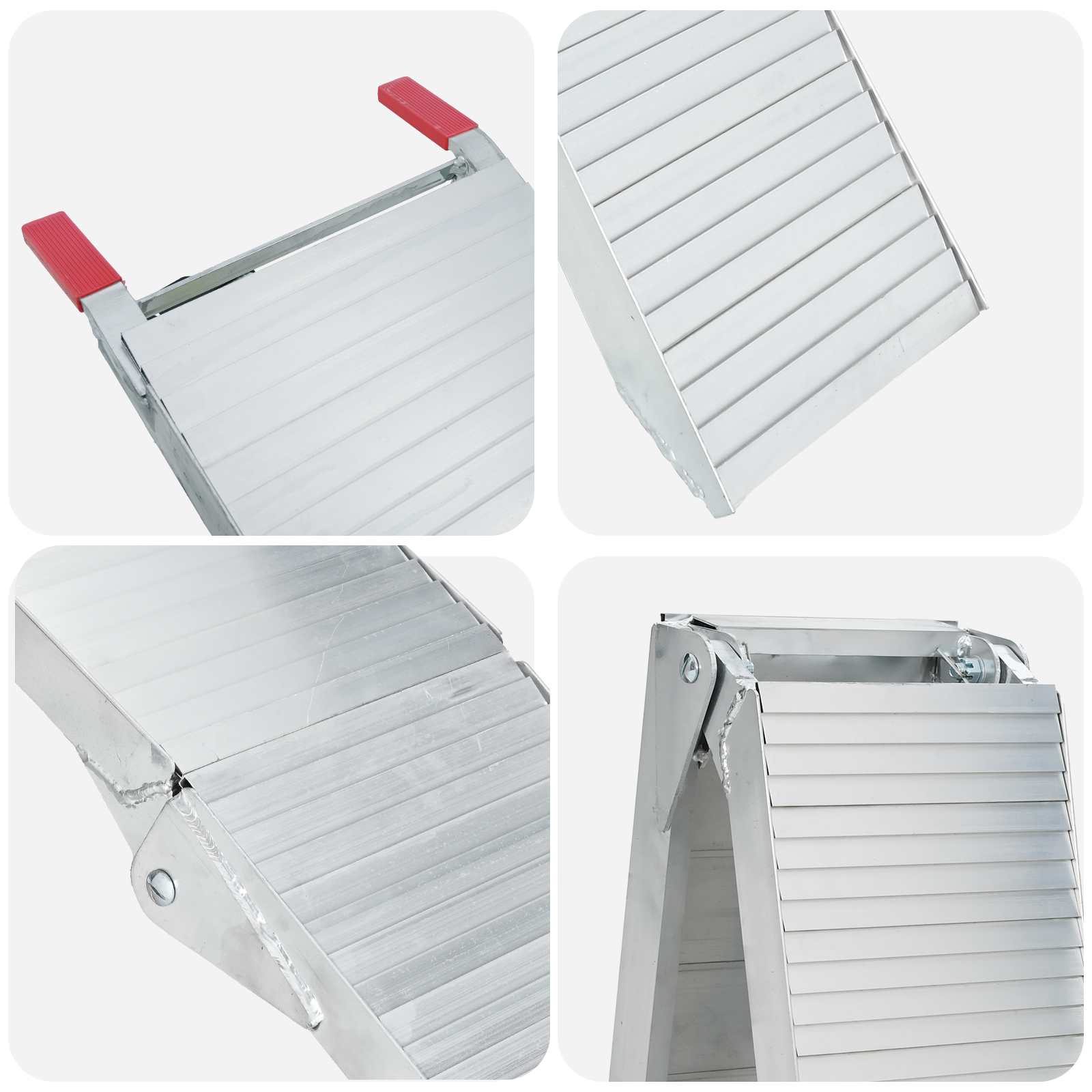 Rampa za motocikle 680 kg 2 pcs Srebrno 205 x 28 x 5 cm