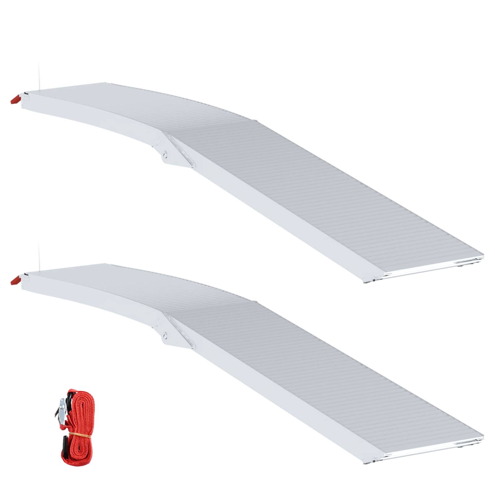 Rampa za motocikle 680 kg 2 pcs Srebrno 205 x 28 x 5 cm