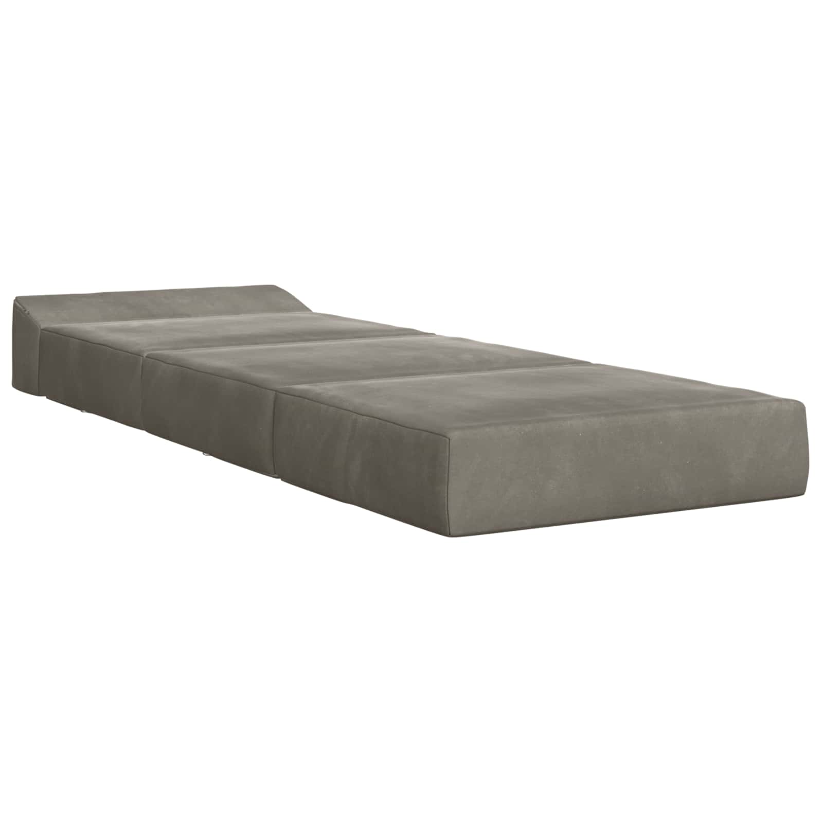 Sofa na razvlačenje Svjetlosiva 200 x 70 x 15 cm Baršun