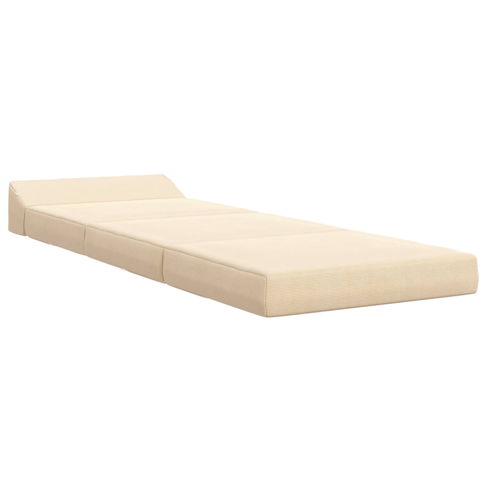 Sofa na razvlačenje Krem 200 x 70 x 10 cm Kordura tekstil