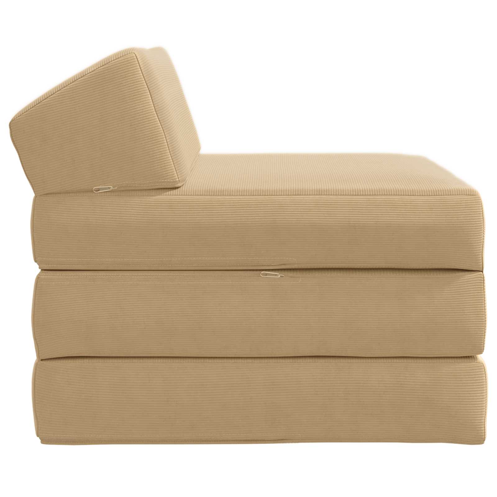 Sofa na razvlačenje Svijetlozeleni sivi 200 x 70 x 10 cm
