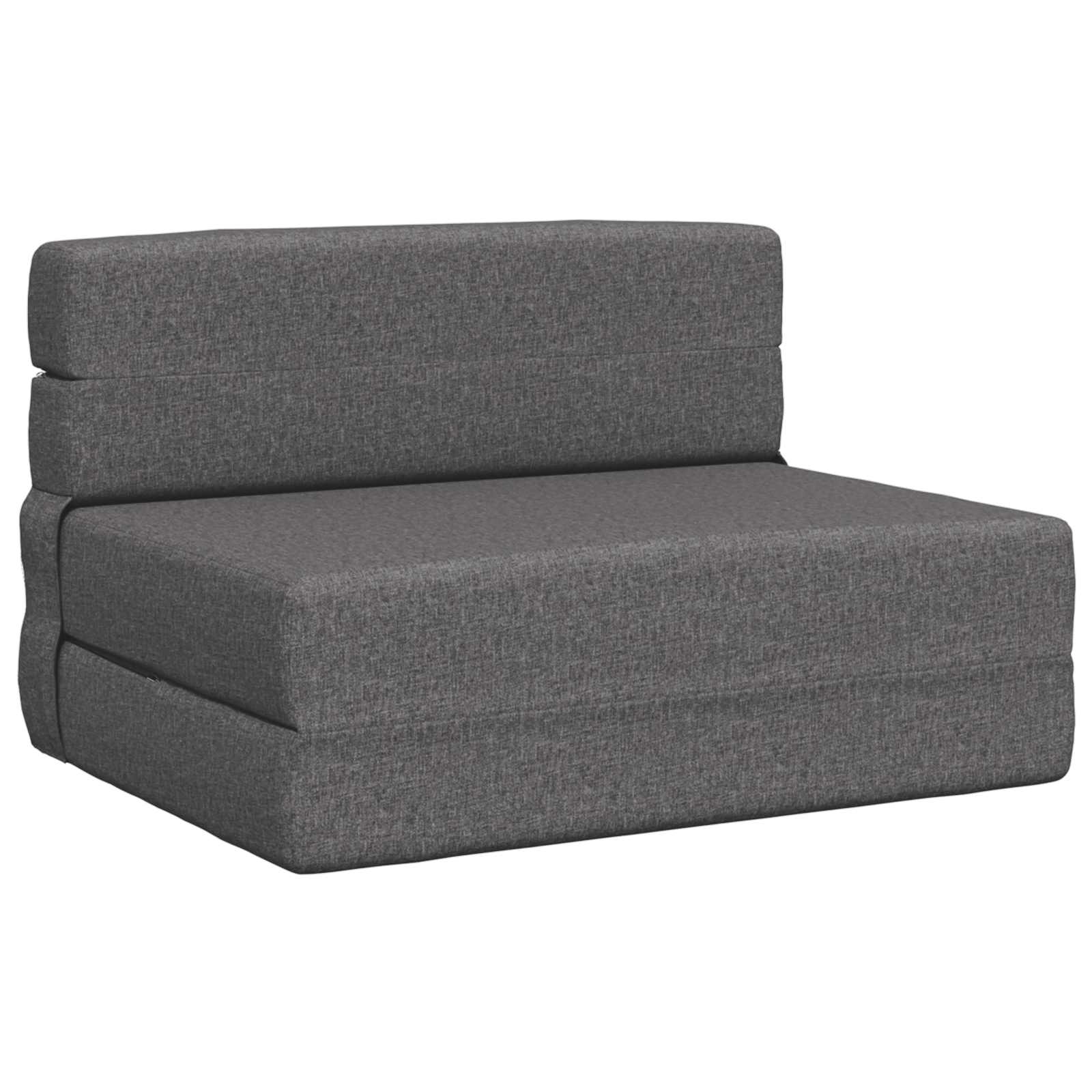 Preklopni madrac za sofu Svjetlosiva 70 x 80 x 60 cm Tkanina