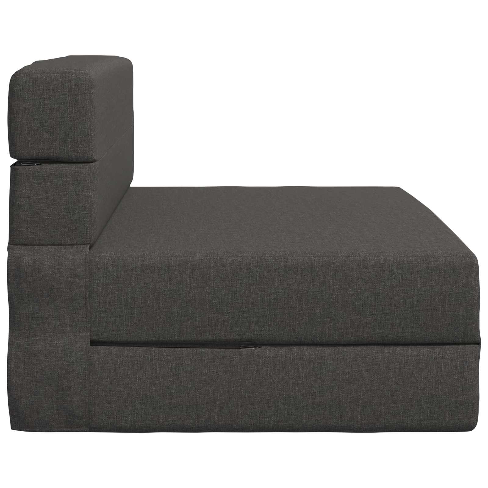 Preklopni madrac za sofu Tamnosiva 70 x 80 x 60 cm Tkanina
