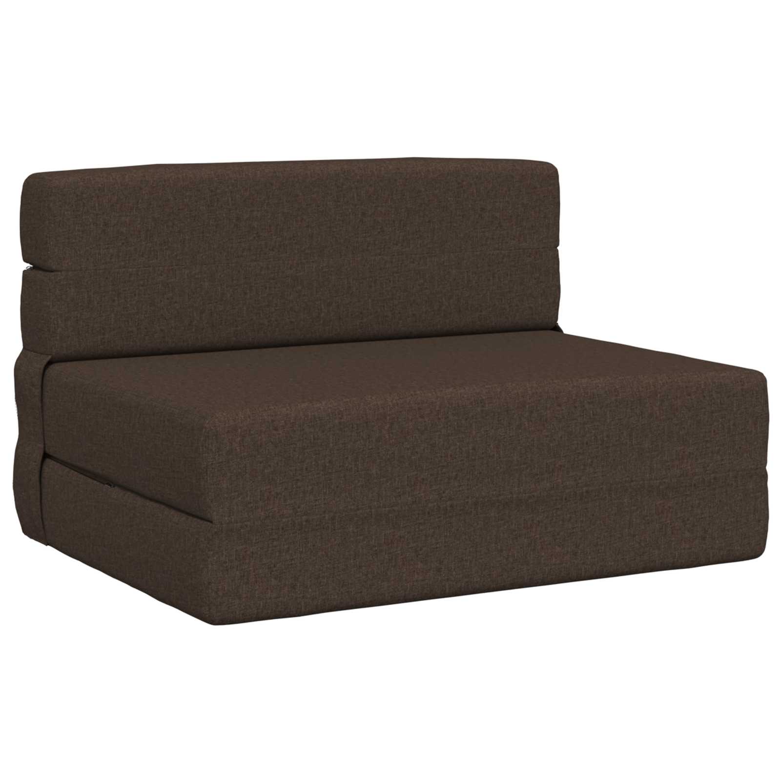 Preklopni madrac za sofu Sivosmeđa 70 x 80 x 60 cm Tkanina