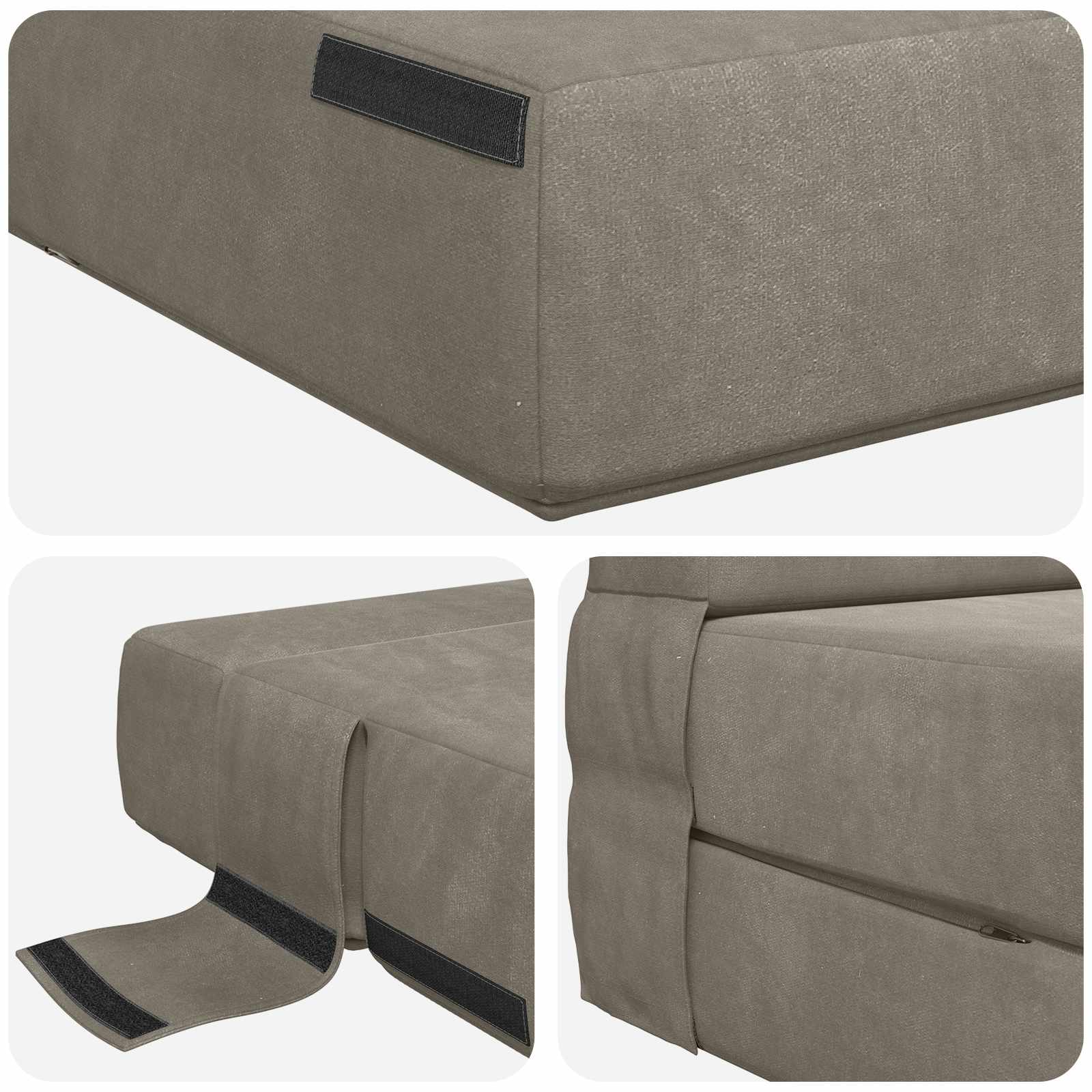 Sofa na razvlačenje Svjetlosiva 70 x 80 x 60 cm Tkanina