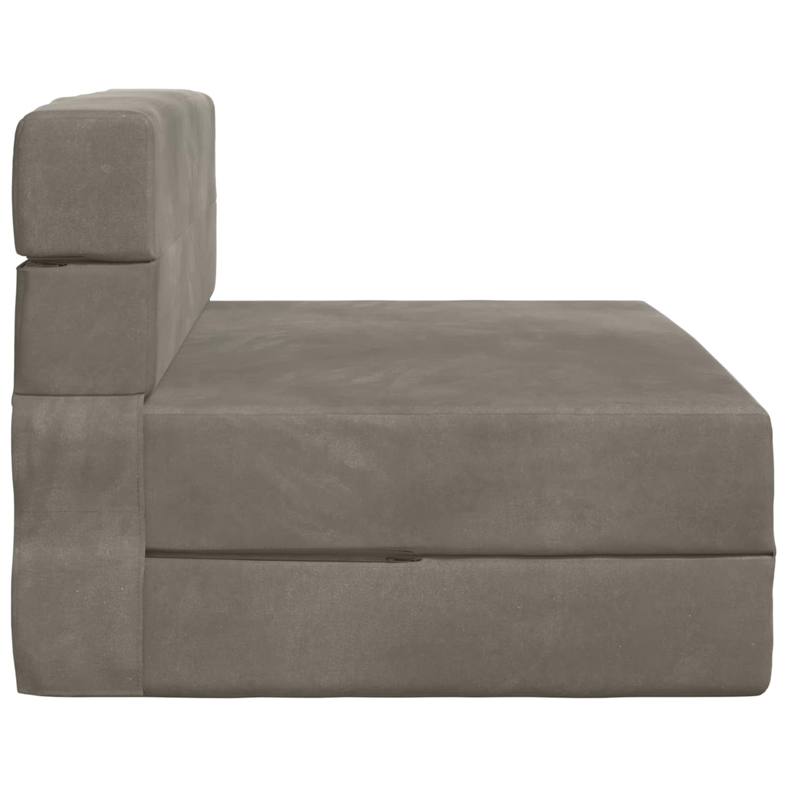 Preklopni madrac za sofu Svjetlosiva 70 x 80 x 60 cm Tkanina