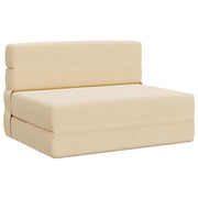 Preklopni madrac za sofu Krem 70 x 80 x 60 cm Tkanina