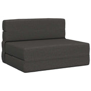 Preklopni madrac za sofu Tamnosiva 100 x 80 x 60 cm Tkanina