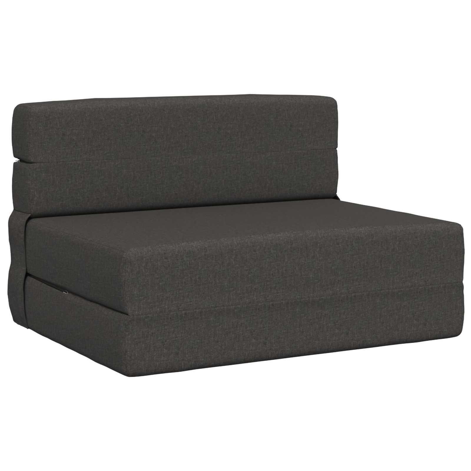 Preklopni madrac za sofu Tamnosiva 100 x 80 x 60 cm Tkanina