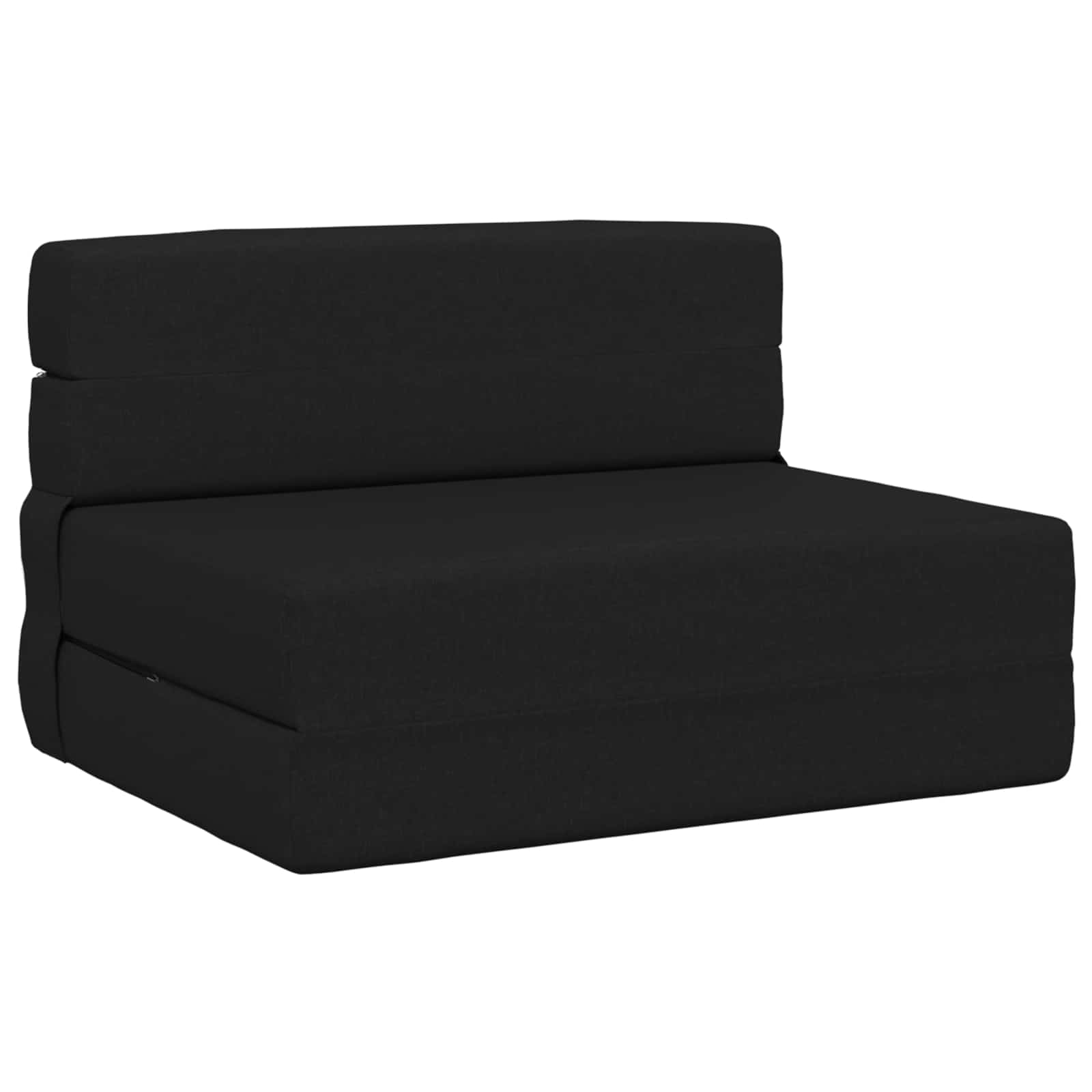 Preklopni madrac za sofu Crna 100 x 80 x 60 cm Tkanina