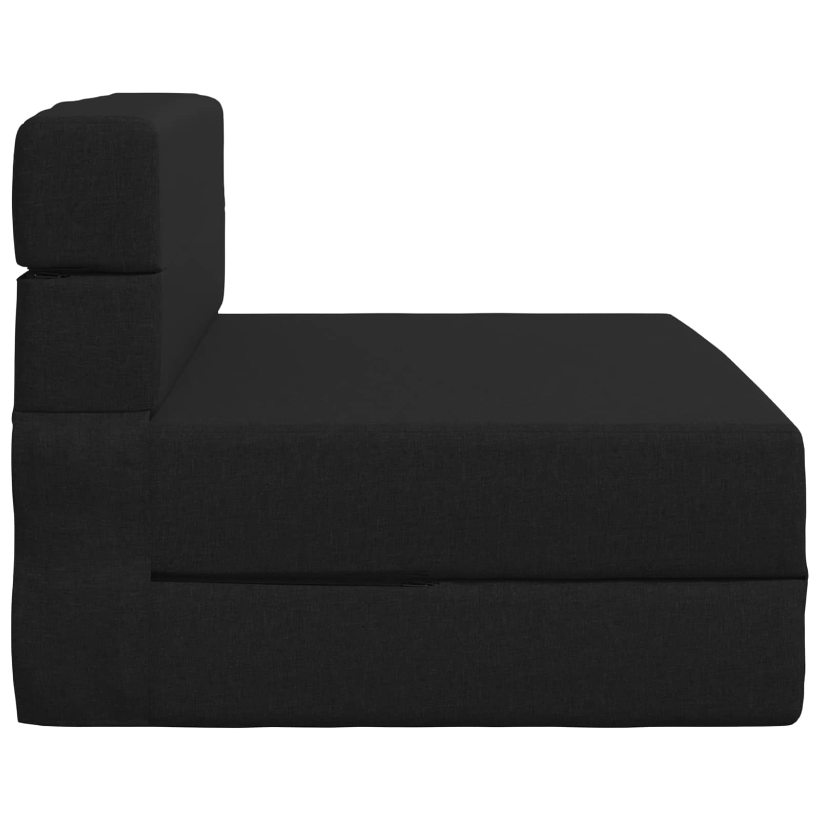 Preklopni madrac za sofu Crna 100 x 80 x 60 cm Tkanina
